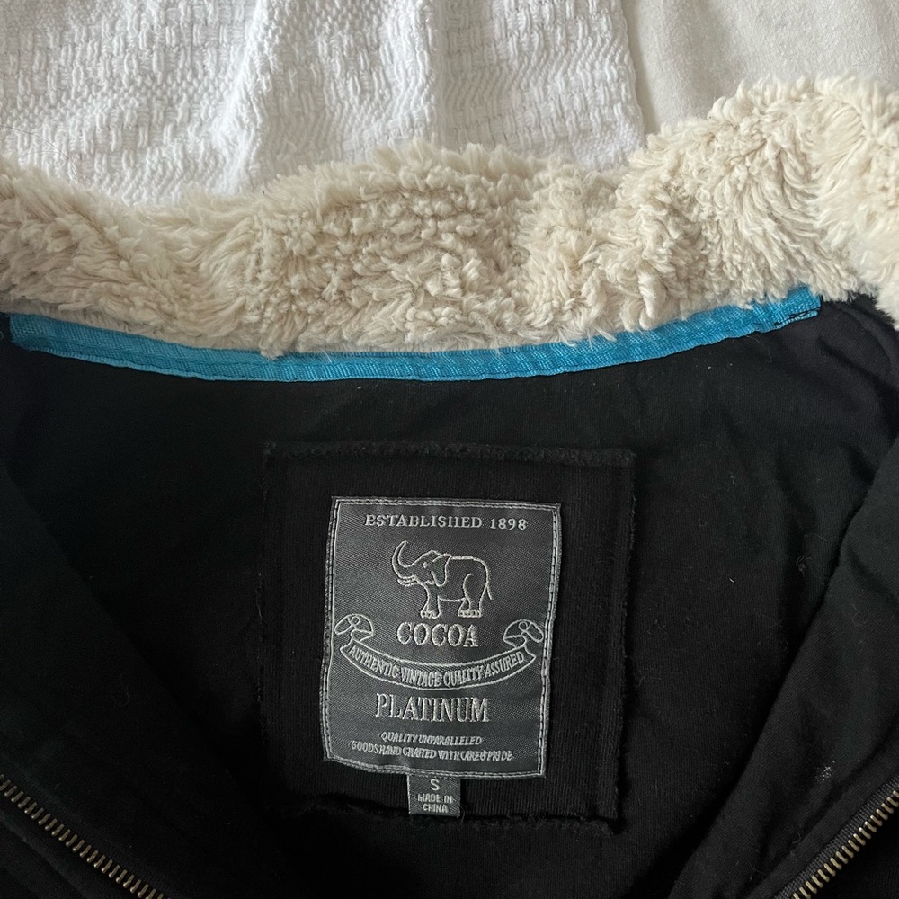 Vintage Cocoa Platinum black and white jacket with hood - Picture 4 of 5